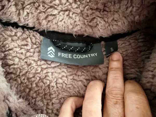 Free Country Women's Mauve Sherpa Fleece Full Zip Jacket, Size S - Image 2