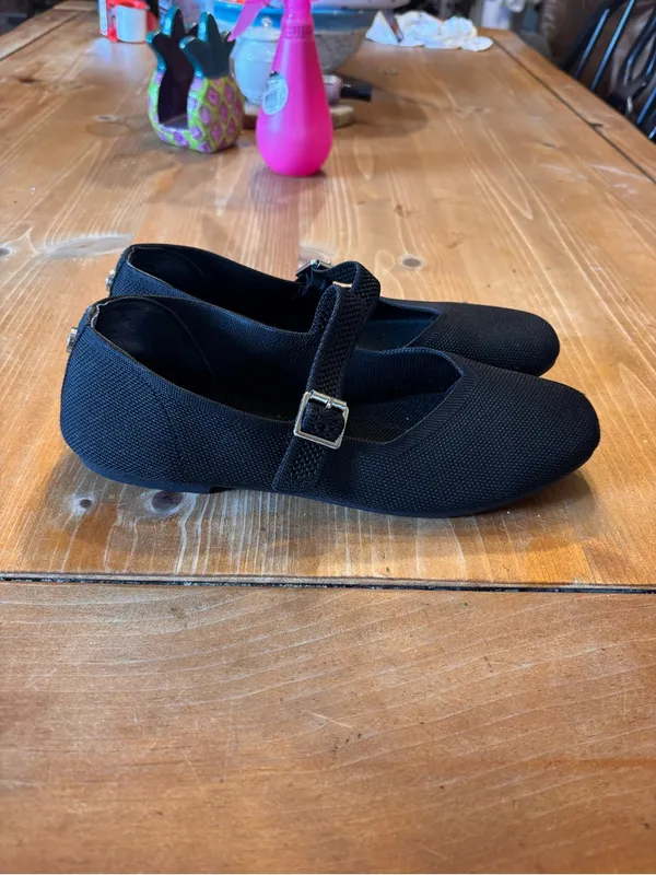 Steve Madden womens Richmond knit mary jane flats black 8.5M - Image 4