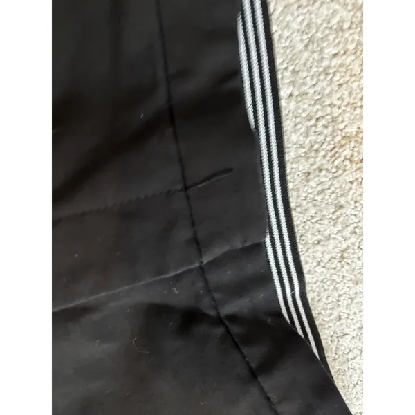 Zara Dress Pants Size L Black Slim Leg Striped Elastic Waist Trousers - Image 4