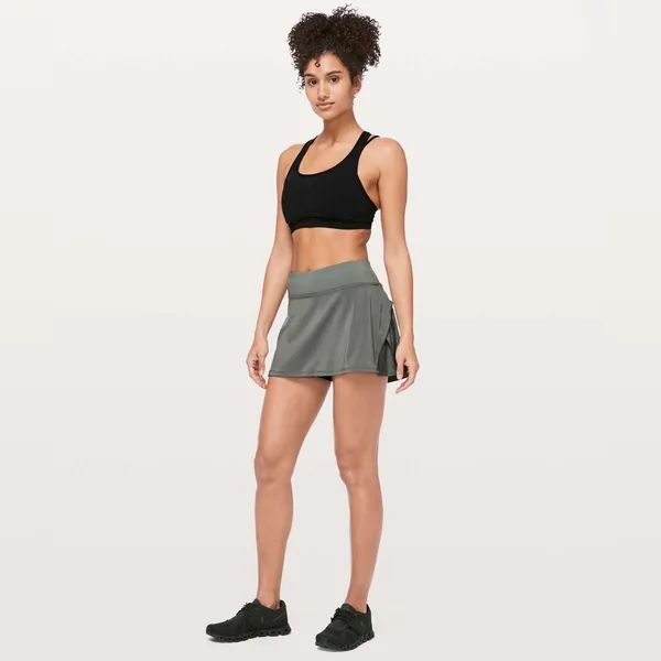 Lululemon Play Off The Pleats Skirt 13 Grey Sage Size 4 - Image 3