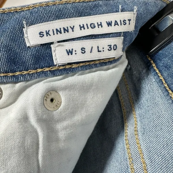 JJXX Womens Skinny High Waist Jeans Medium Wash Blue Stretch Denim Size S L30‎ - Image 4