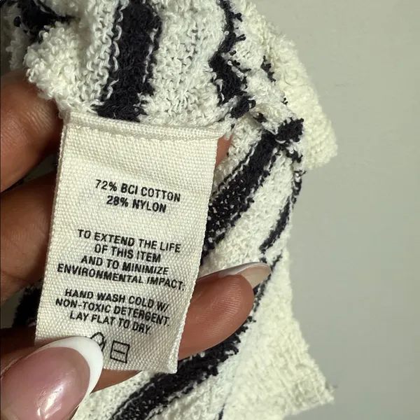 Alex Mill Clifford Sweater in a black and ivory striped Small - Image 8