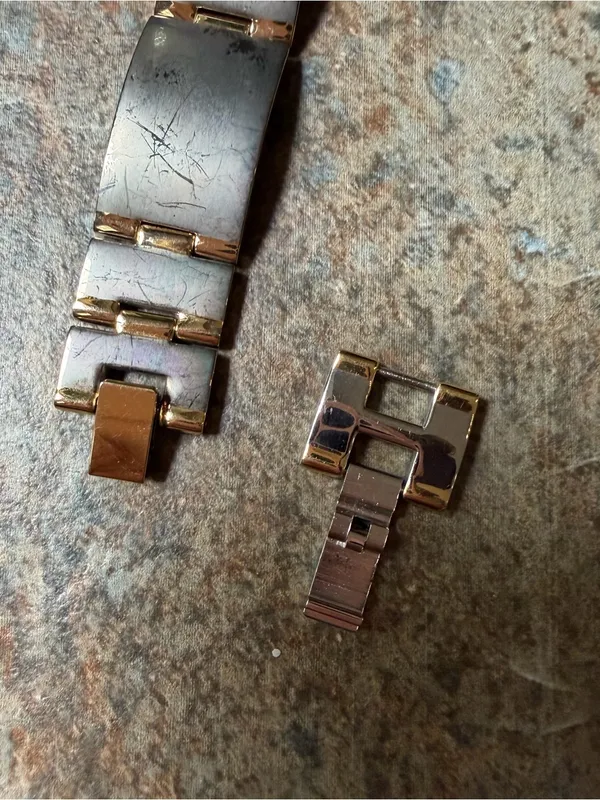 Vintage Carriage by Timex Indiglo Two Tone Watch Silver Gold Women's Extra Links - Image 7