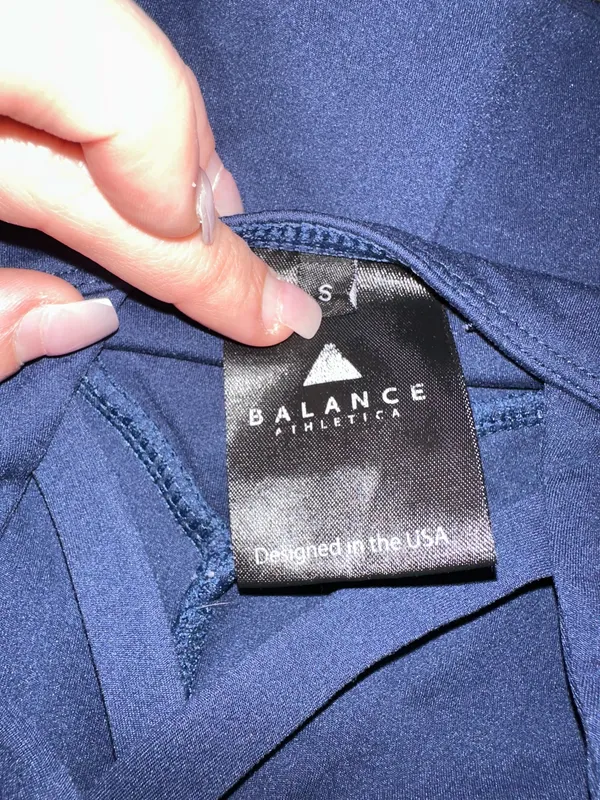 Balance Athletica Navy Sports Bra Small - Image 3