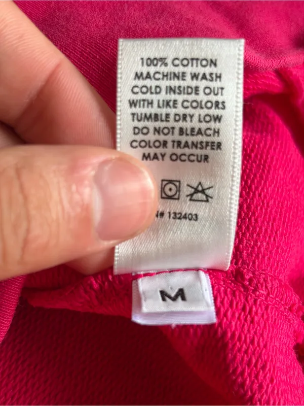 Cotton citizen revolve pink quarter zip long sleeve preppy sweatshirt sz medium - Image 10