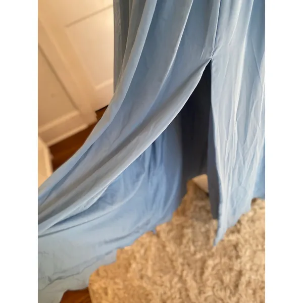 Azazie Chiffon Maxi Dress Romantic‎ Wedding Guest Gown Quiet Luxury Old Money A4 - Image 7