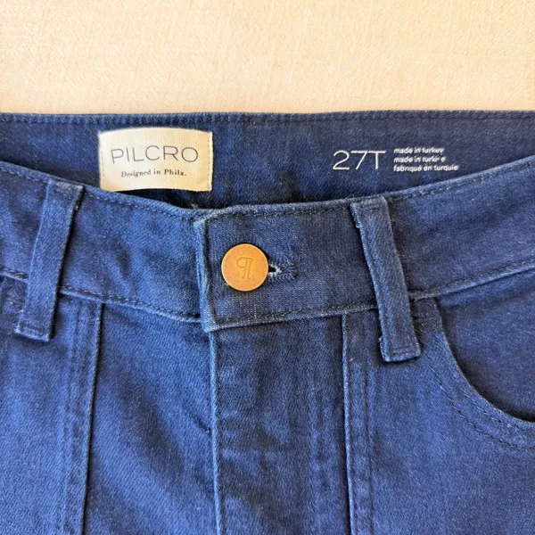 Pilcro Low-Rise Icon Flare Jeans Womens 27 Tall Blue Denim NWT - Image 11