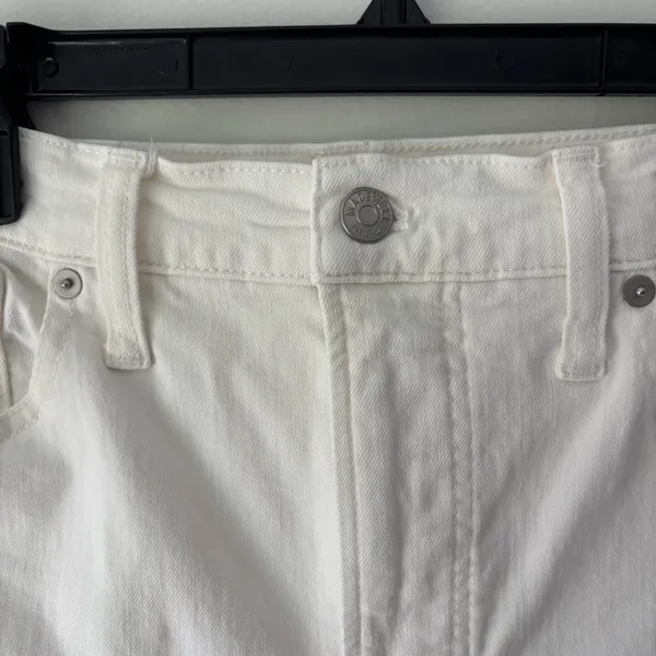 Madewell White The Perfect Vintage Jean Straight Leg High Waist Travel Beach - Image 4