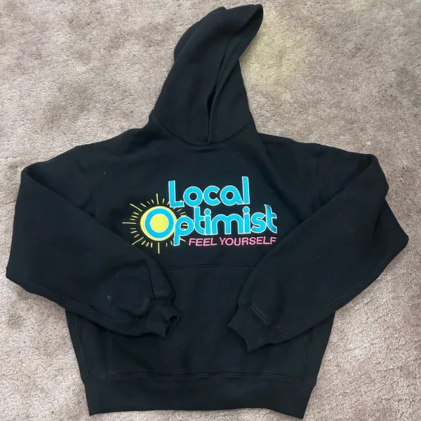 Madhappy Local Optimist Black Hoodie and sweatpants set - Image 2
