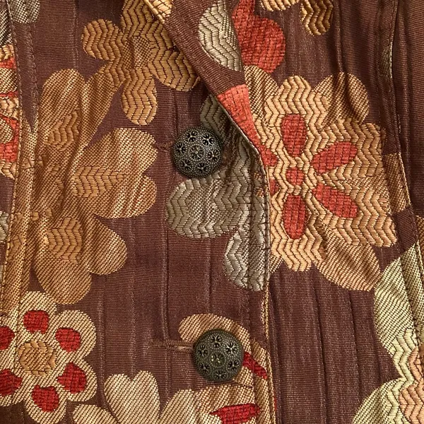 NWOT | Erin London women’s autumn‎ Jacquard chenille floral embroidered jacket - Image 3