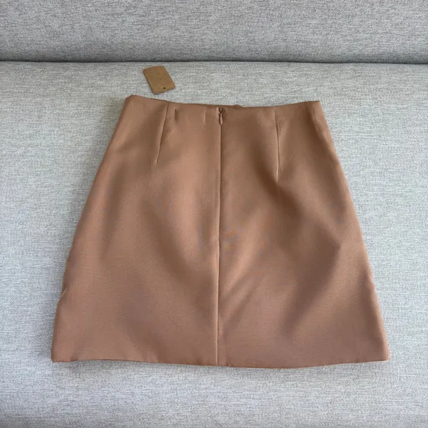 NWT Vestique Faux Wrap Mini Skirt S Ruched Buttons Preppy Work Office Fall - Image 2