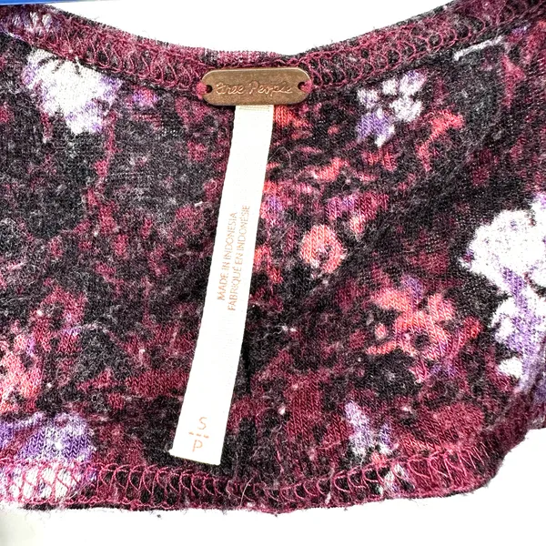 Free People size Small‎ tank top open back sleeveless top shirt blouse floral - Image 4