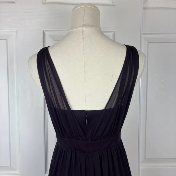 Dressbarn purple beaded waist midi dress - Image 5