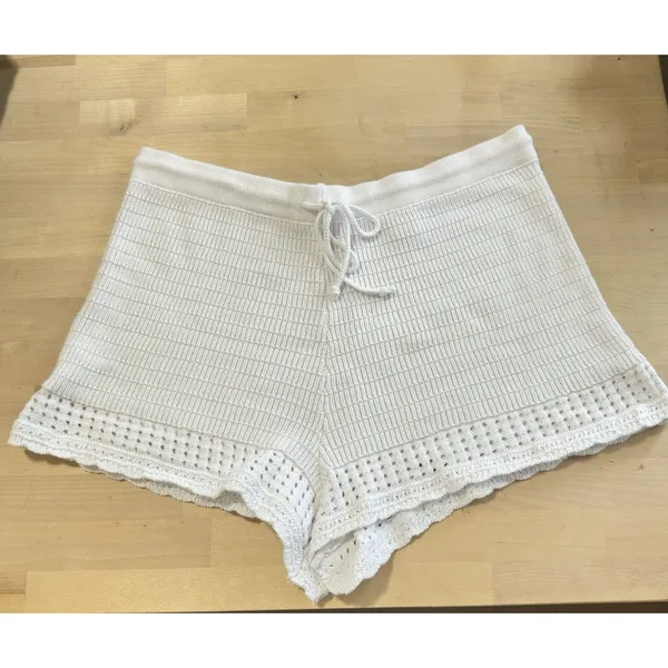 Offline by Aerie‎ Womens Crochet Knit High Waisted Shorts Sz XL Beach Resortwear - Image 2