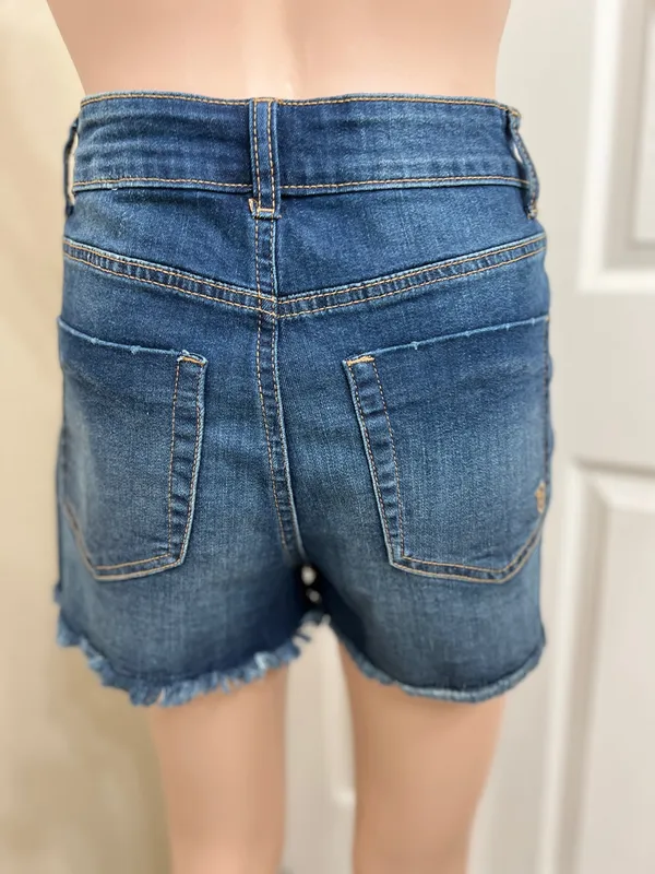 Indigo Rein Shorts Jean waist 26 size 5 - Image 3