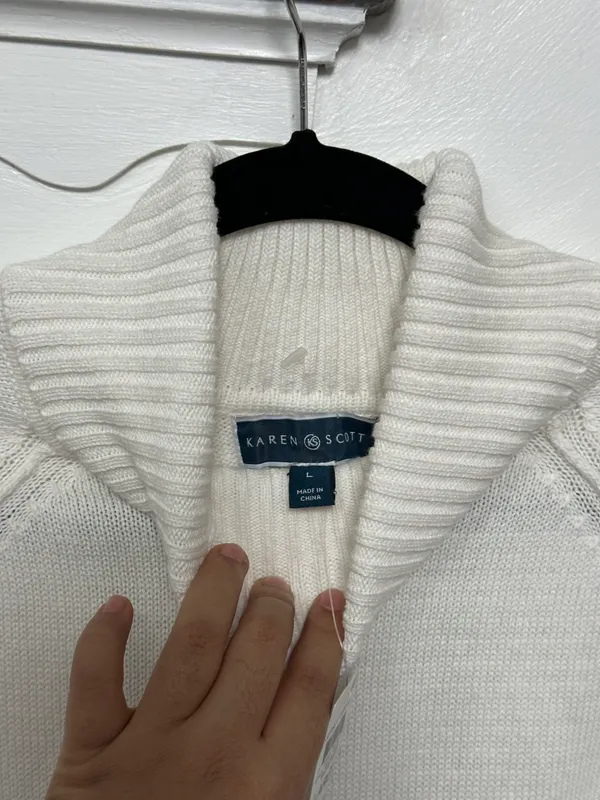 NWT Luxsoft Turtleneck Sweater White Size Large - Image 7