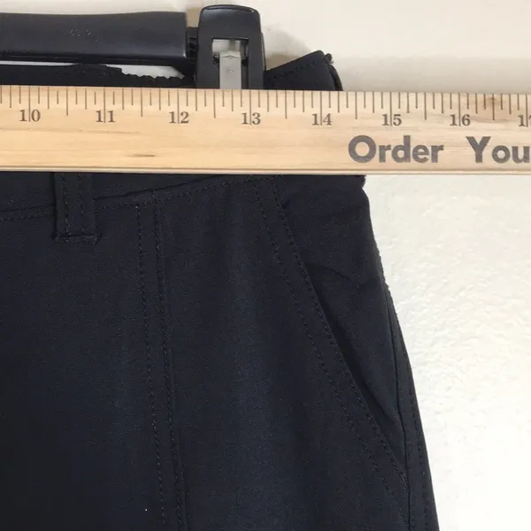 Athleta Metro jogger Pants Women's Straight Leg Zipper Pockets Black‎ Size 0 - Image 5