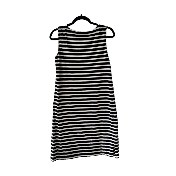 Talbots‎ Womens Navy White Striped Starfish Sleeveless Knit Shift Dress Small - Image 7