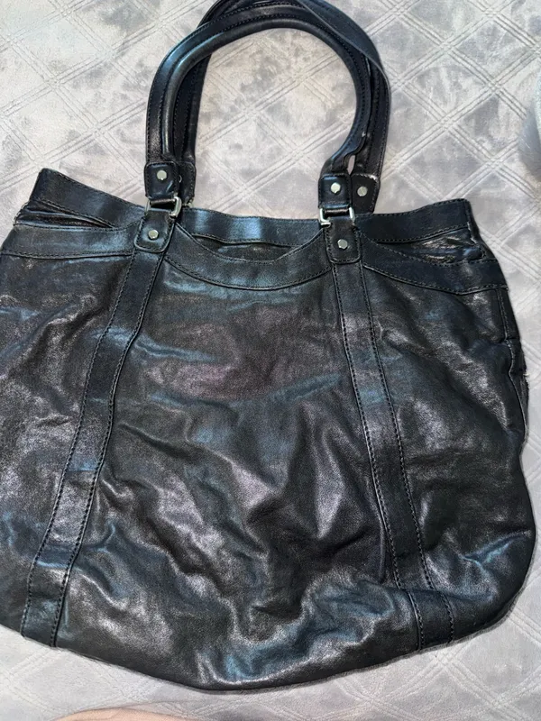 Marc by Marc Jacobs Black / silver Leather Large Shoulder Bag 100% lamb skin - Image 6