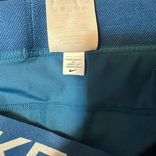 NEW Nike Pro Women's 3" Shorts Industrial Blue/White CZ9857-457 Size XXL 2XL - Image 9