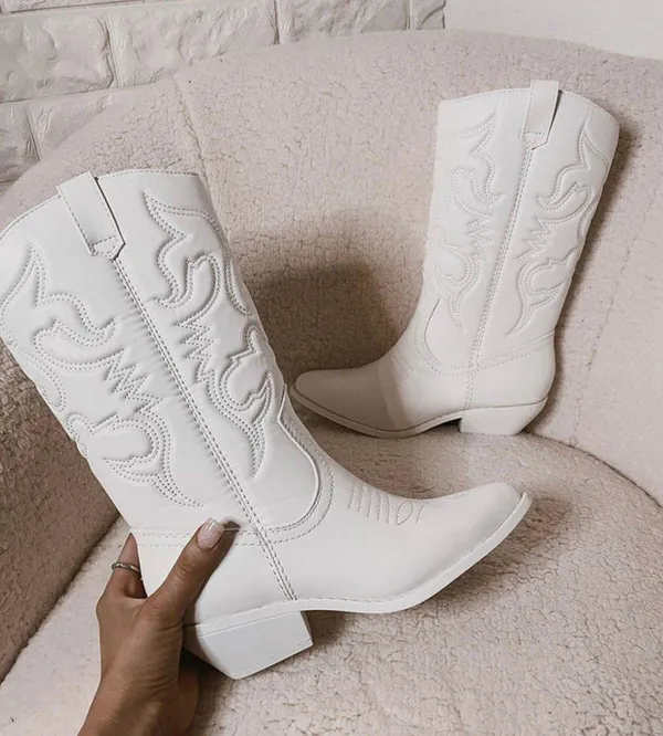 Amazing Lace Nashville For The Weekend White Western Boots - Image 4