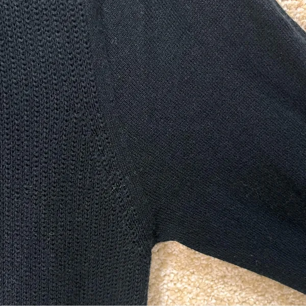 Imperfect‎ CAbi cardigan small black neutral cotton blend snap buttons pockets - Image 3