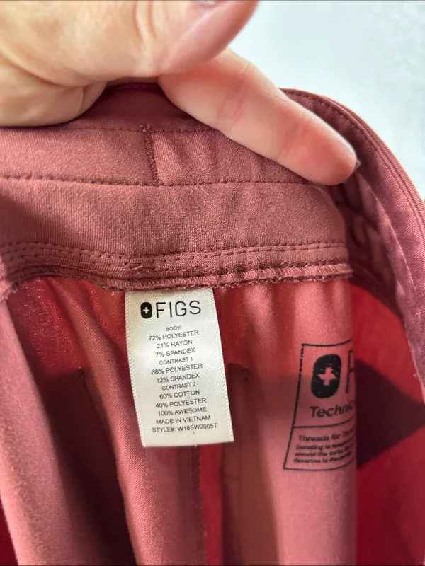 Figs xs tall Zamora joggers dusty rose color - Image 3