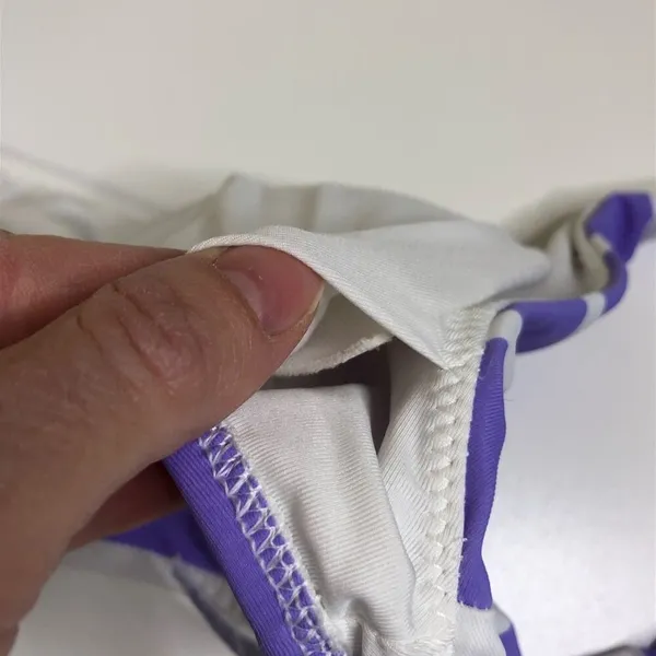 Aerie Purple Striped Scoop Neck Bikini Set Sm - Image 6