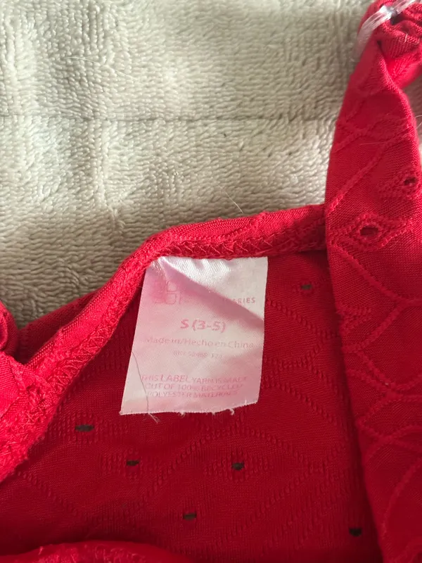 No Boundaries Red Crop Top Blouse Tank - Image 2
