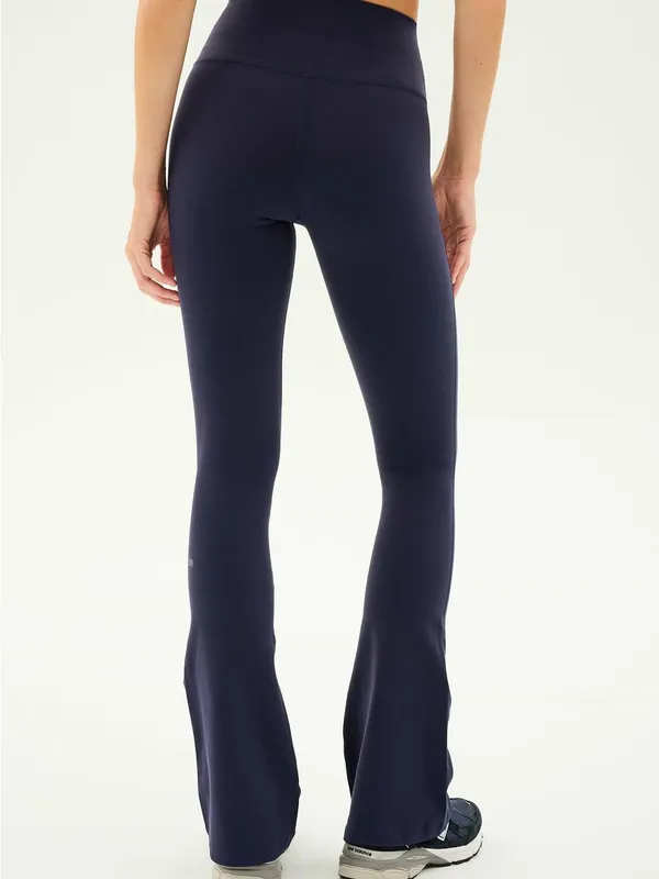 Splits59 Raquel High Waist Flared Leggings Indigo Navy Size M - Image 2