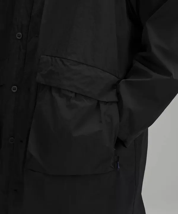LAB Oversized Long Coat Jacket Black BLK Men's Size M NWT - Image 4