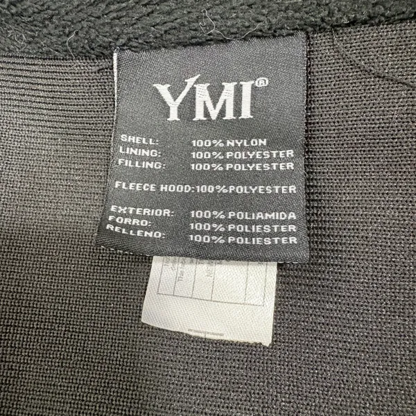YMI‎ Collection Black Puffer Vest Full Zip Front Classic Winter Layer Size Large - Image 5