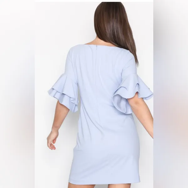 🛎️ Clearance Lauren Ralph Lauren Silvana Dress BabyBlue Color Size 4 - Image 3