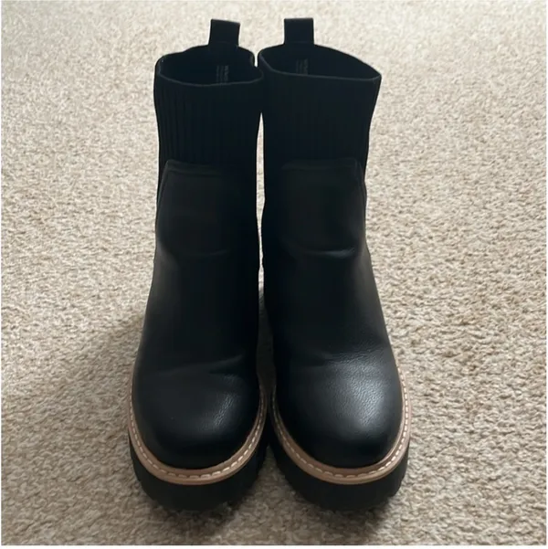 DV by Dolce Vita Black Ankle Boots - Trooper Boots - Image 3