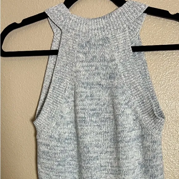 Loft Gray Knit Sleeveless Sweater / Top‎ Fall Classic size Small New without tags - Image 2