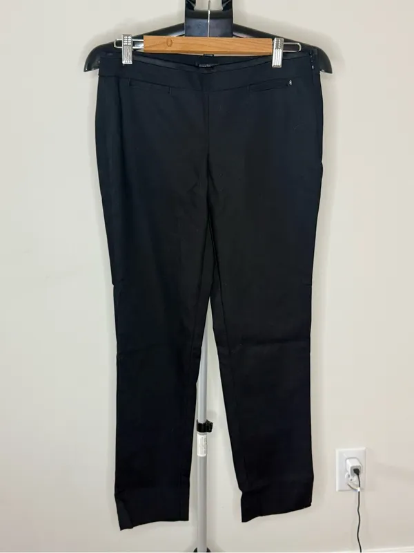 White House Black Market Perfect Form Slim Leg Ankle Pants Black Size 4R - Image 2