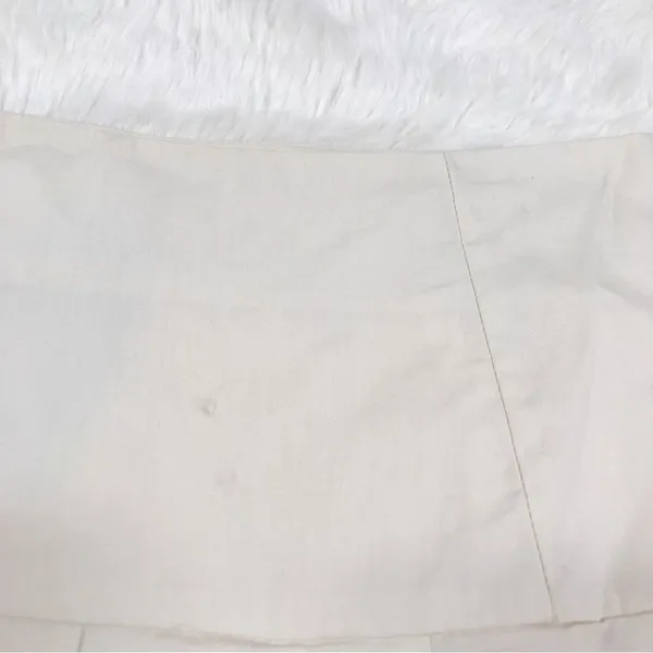 LE LIS Pleated Mini Skirt Small Cream Beige Preppy Tennis Schoolgirl Clean Girl‎ - Image 8