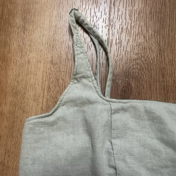 Abercrombie & Fitch Women's‎ Linen Blend Cropped Tank Size M Sage Green - Image 2