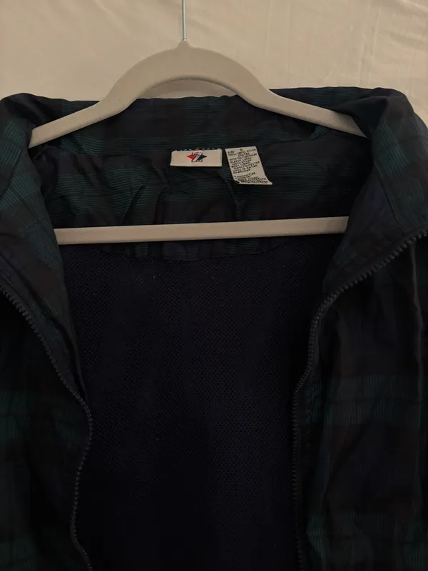 Jerzees Dark Plaid Windbreaker - Image 7