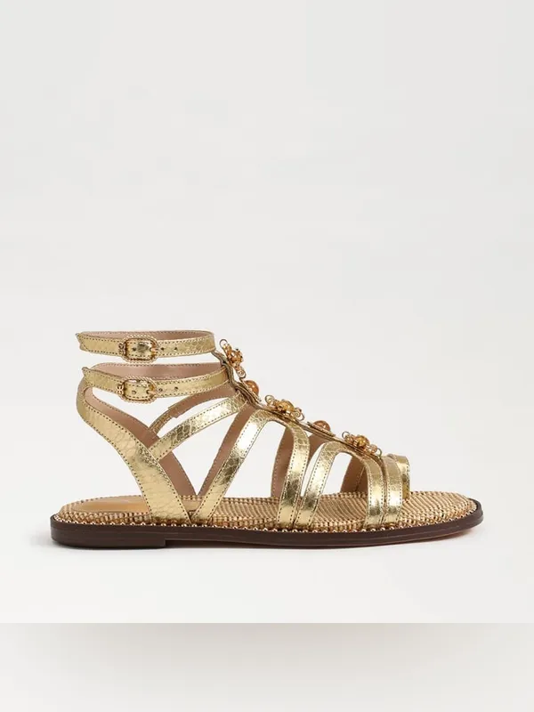 Sam Edelman Tianna Gladiator Sandal Gold Size 7.5 New Without Box - Image 3