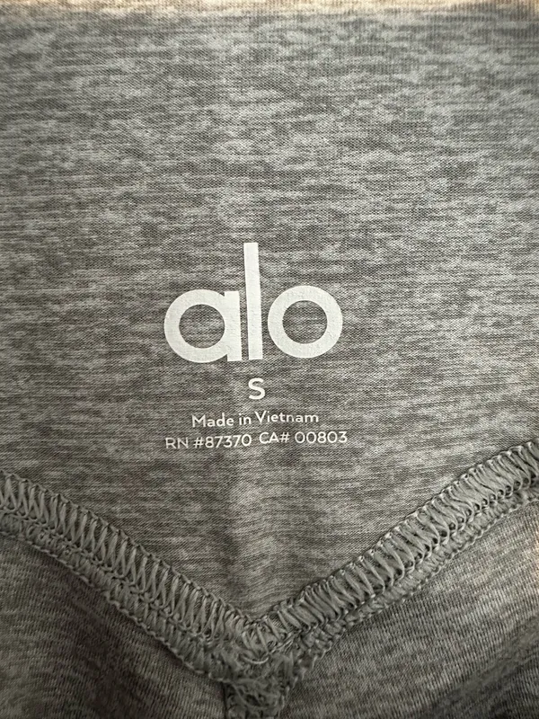 Grey High-Waisted Alosoft Lounge Leggings Alo Yoga - Image 4