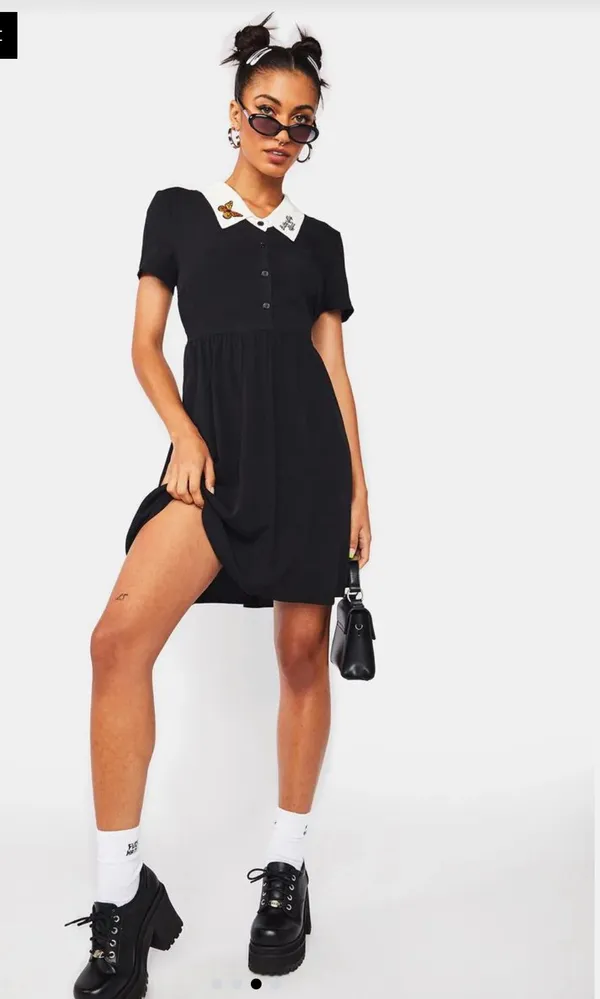 Dangerfield Butterfly Effect Dress Black Size 8 - Image 3