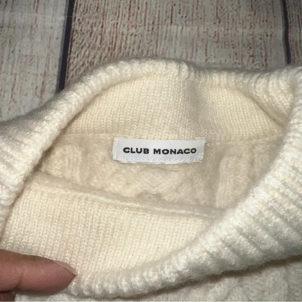 Crew Cable Knit Swing Sweater - Image 2