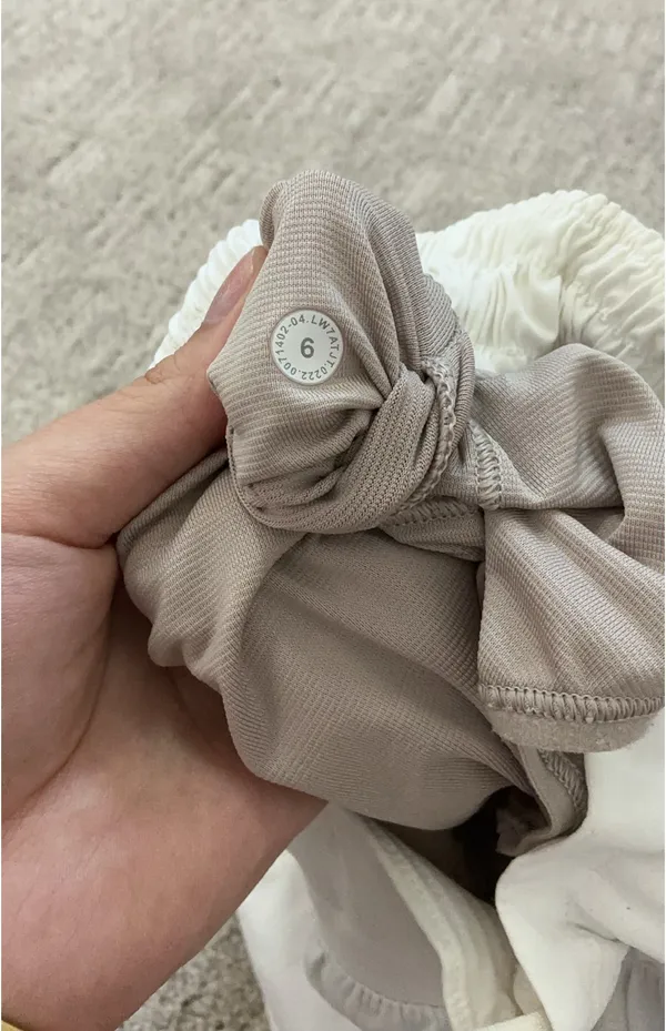 White Lululemon Hotty Hot Shorts 4" - Image 2