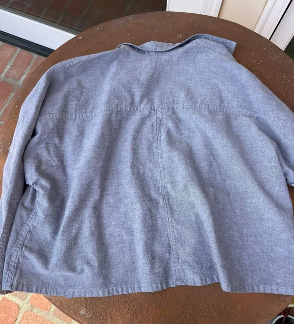 Retro one pocket button down shirt Blue Size M - Image 5