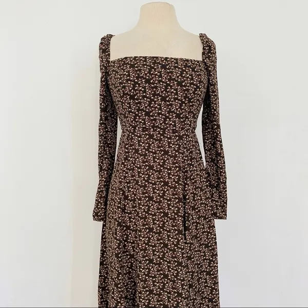 O. P. T. brown floral dress NEW - Image 4