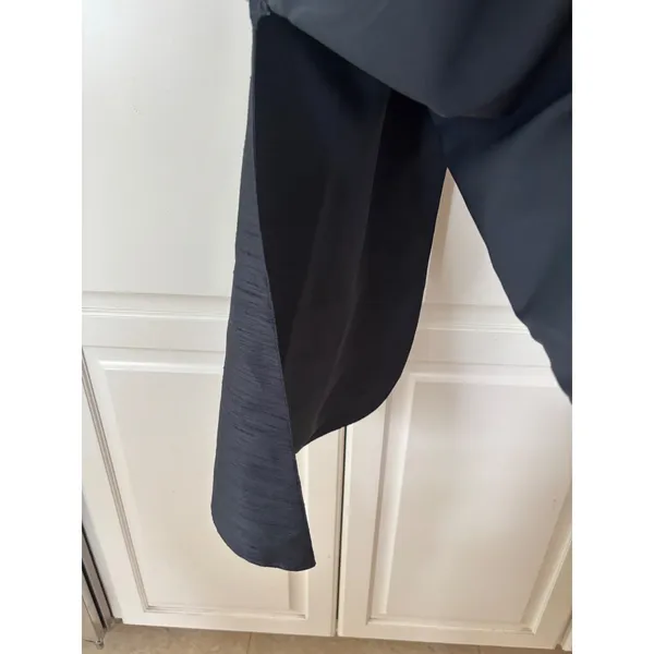 Prerana's Boutique Navy Blue Embroider‎ Asymmetric Tunic Top Dhoti Style SizeXS - Image 4