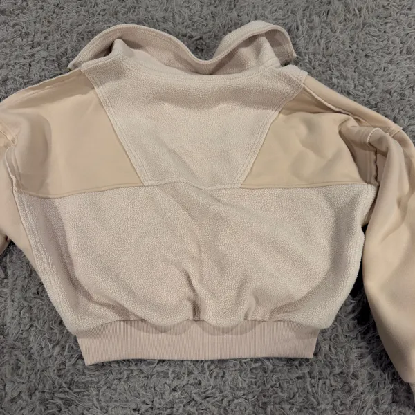 Aemi + Co Tan Oversized Hoodie Sweatshirt - Image 4