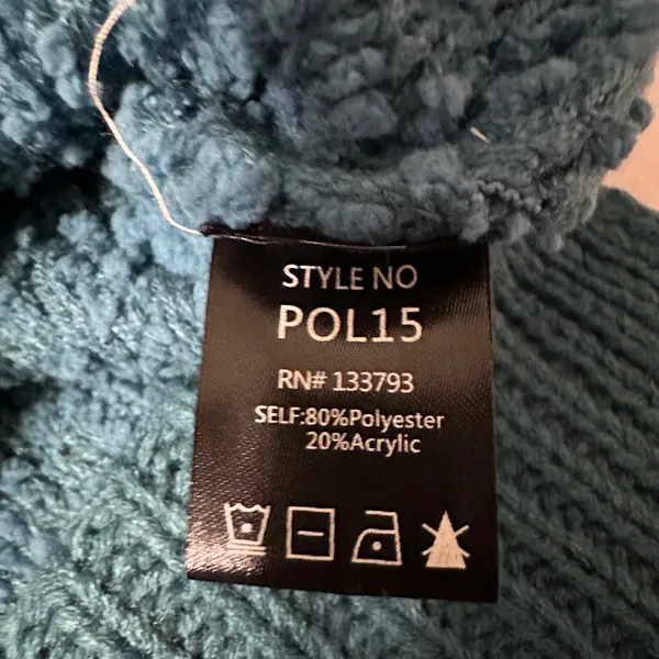 POL Teal V-Neck Oversized Hooded Sweater - NWOT - Size L - Image 7