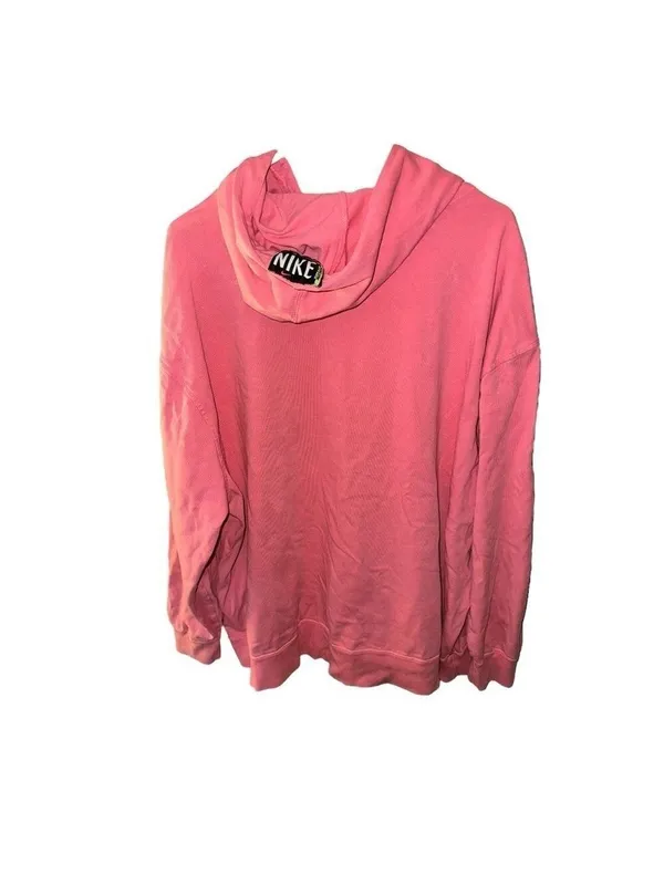 Nike Women's Sportswear Washed Hoodie, Pink, Plus Size 2XL - Image 3